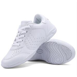 BAXINIER Cheerleading Lightweight Cheer Sneakers White Little Kid Size 34 US 1.5